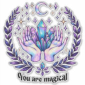 Du bist magisch aufkleber (Vorderseite)