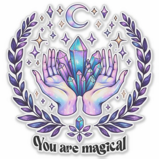 Du bist magisch aufkleber (Vorderseite)