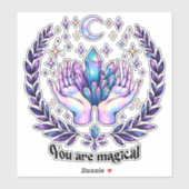 Du bist magisch aufkleber (Blatt)