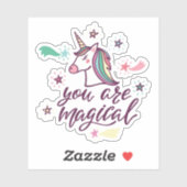 Du bist magisch aufkleber (Blatt)