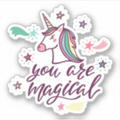Du bist magisch aufkleber (Vorderseite)