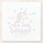 Du bist magisch glasuntersetzer (Rückseite)