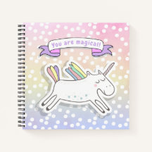 Du bist magisch! Niedliches Unicorn-Kids-Notebook