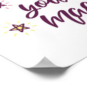 Du bist magisch poster (Ecke)