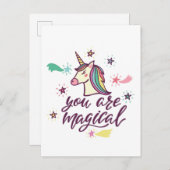 Du bist magisch postkarte (Vorne/Hinten)