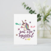 Du bist magisch postkarte (Stehend Vorderseite)