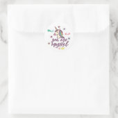 Du bist magisch runder aufkleber (Tasche)