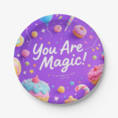 Du bist magisch!" Teller aus Whimsischem Party (Vorderseite)