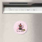 Du bist magische Hexenkatze Magnet (In Situ (Geschirrspüler))