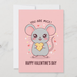 Du bist Mäuse! Adorable Mouse Valentinstag Feiertagskarte