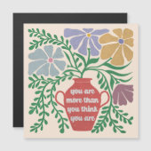 Du bist mehr, als du denkst, du bist es magnetkarte (Vorne/Hinten)