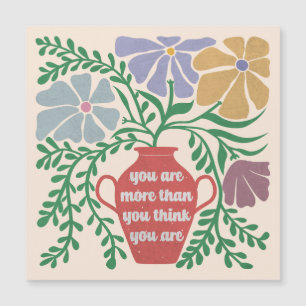 Du bist mehr, als du denkst, du bist es magnetkarte