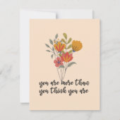 Du bist mehr, als du denkst, du bist es mitteilungskarte (Vorderseite)