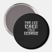 Du bist mehr als genug Glaube Basierte Selbstliebe Magnet (Vorderseite/Rückseite)