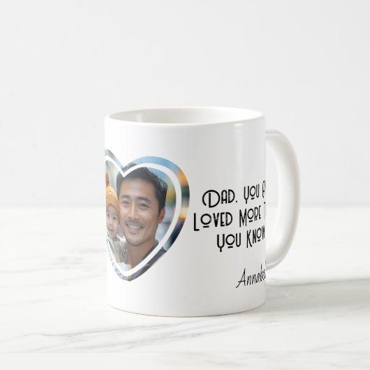 Du bist mehr geliebt, als du weißt kaffeetasse (VorderseiteRechts)