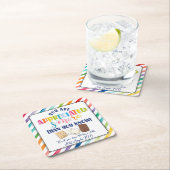 Du bist mehr geschätzt, als du Lehrer kennst Rechteckiger Pappuntersetzer (Vor Ort)