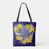 Du bist mehr wert als viele Spatzen Tasche (Rückseite)