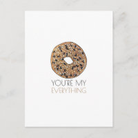 Du bist mein Alles Bagel Frühstücksessen Liebe