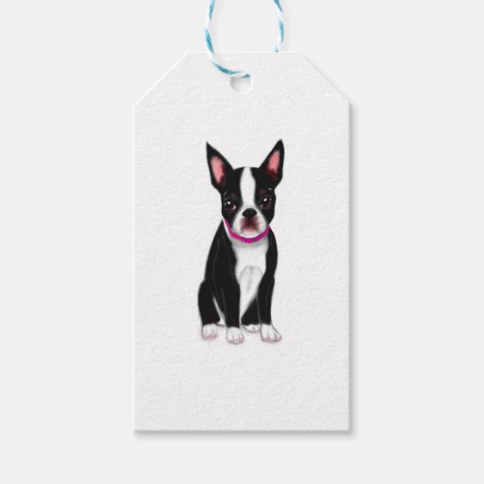 Du bist mein alles Boston Terrier Mind Desi Geschenkanhänger (Vorderseite)