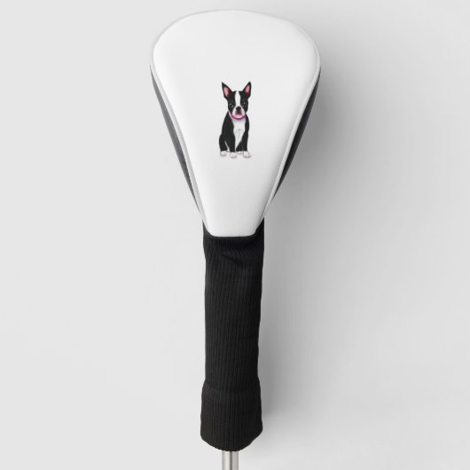 Du bist mein alles Boston Terrier Mind Desi Golf Headcover (Vorderseite)