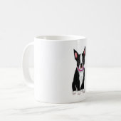 Du bist mein alles Boston Terrier Mind Desi Kaffeetasse (Vorderseite Links)