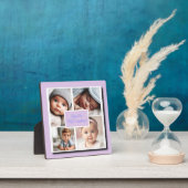 Du bist mein Alles FotoCollage, Lilac Plaque Fotoplatte (InSitu)