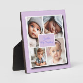 Du bist mein Alles FotoCollage, Lilac Plaque Fotoplatte (Vorderseite)