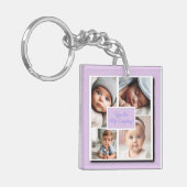 Du bist mein Alles FotoCollage, Lilac Schlüsselanhänger (Vorderseite links)