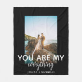 Du bist mein "Alles für ein paar Fotos" Fleecedecke (Vorderseite)