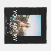 Du bist mein "Alles für ein paar Fotos" Fleecedecke (Vorderseite (Horizontal))