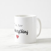 Du bist mein Alles Herz Kaffeetasse (VorderseiteRechts)