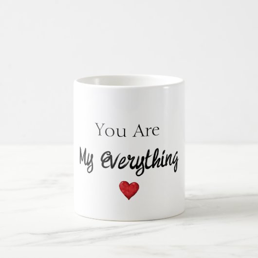 Du bist mein Alles Herz Kaffeetasse (Mittel)