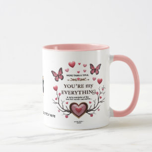Du bist mein Alles - Liebe des Schmetterlings Tasse