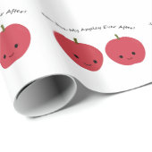 Du bist mein Appley immer nach Äpfeln Geschenkpapier (Rolleneckpunkt)
