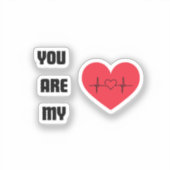 Du bist mein aufkleber (Vorderseite)