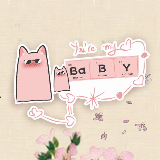 Du bist mein Baby Vinyl Sticker