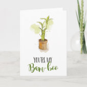Du bist mein Bambushochzeitstag Karte (Vorderseite)