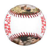 Du bist mein bester Freund 2 Foto Baseball (Rückseite)