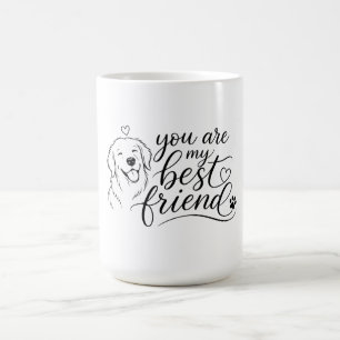 Du bist mein bester Freund Hunde-Design Kaffeetasse