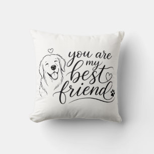 Du bist mein bester Freund Hunde-Design Kissen