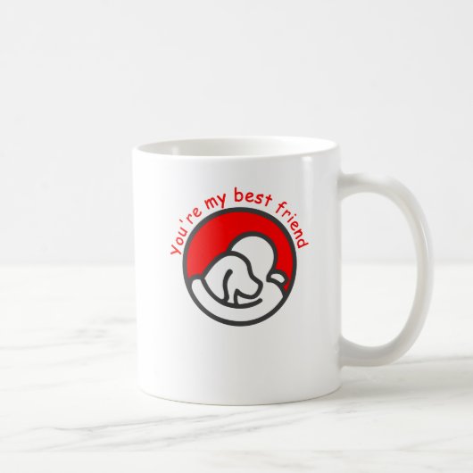 Du bist mein bester Freund Kaffeetasse (Rechts)