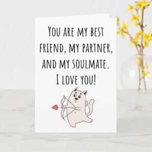 Du bist mein bester Freund Valentinstag gefaltete  Karte