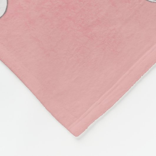 Du bist mein bester Freund, White Mäuse Custom Fleecedecke (Ecke)