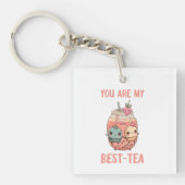 Du bist mein bester kawaii boba bubble perltee m schlüsselanhänger (Vorderseite)