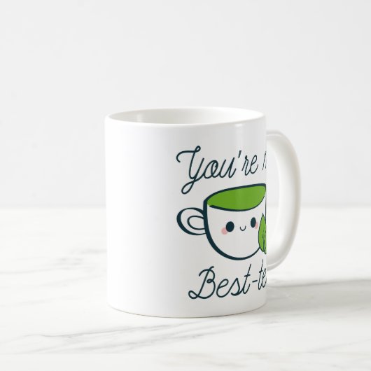 Du bist mein bester Tee Kaffeetasse (VorderseiteRechts)