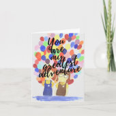 "Du bist mein bestes Abenteuer" Grußkarte Karte (Vorderseite)