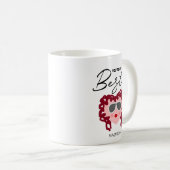 Du bist mein Bestie Funny Best Friend Herzname Kaffeetasse (VorderseiteRechts)