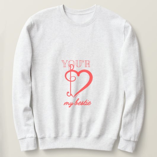 Du bist mein Bestie Sweatshirt  (Design vorne)