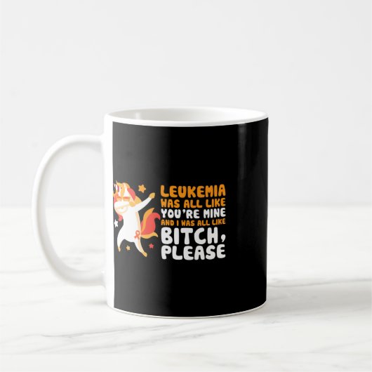 Du bist mein Bitte Einhorn Leukämie Aufklärungsges Kaffeetasse (Links)