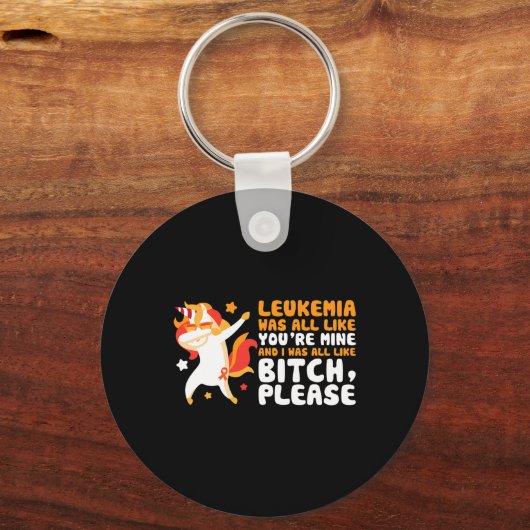 Du bist mein Bitte Einhorn Leukämie Aufklärungsges Schlüsselanhänger (Vorderseite)